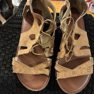 Wonder nation Stylish Tan Gladiator Sandals 3